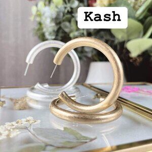 Park Lane Kash Hoops - Gold